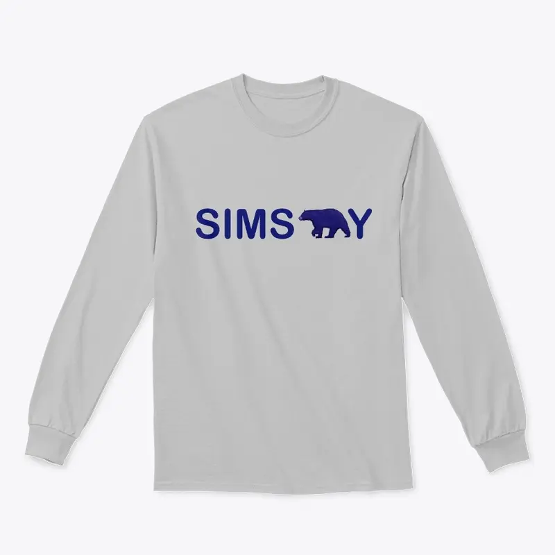 SimsBear-y Apparel Blue text