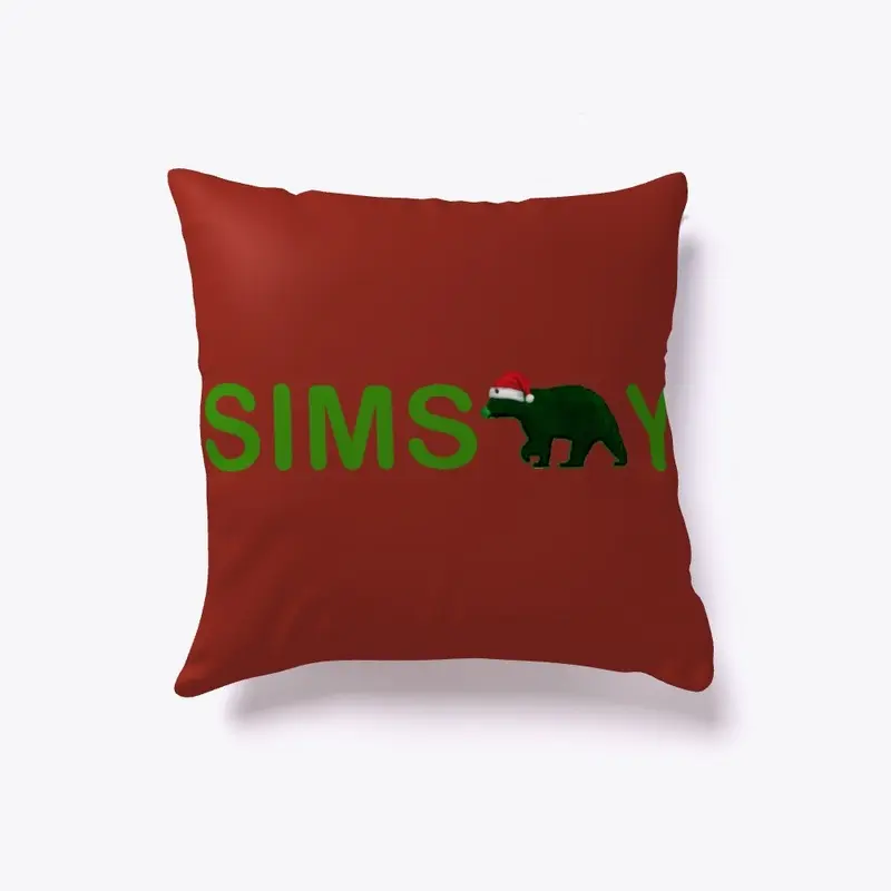 SimsBear-y Apparel XMas Pillow Green