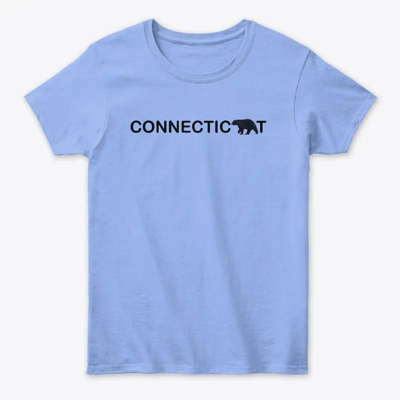 Connecticut Black Text