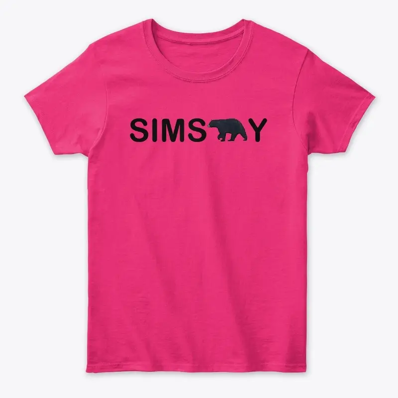 SimsBear-y Apparel Black Text