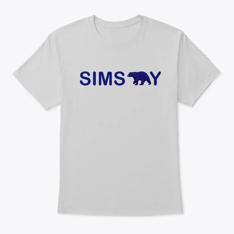 SimsBear-y Apparel Blue text