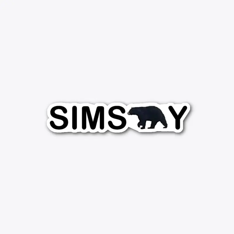 SimsBear-y Apparel Black Text