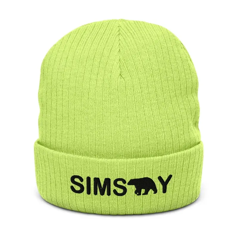 SimsBear-y Apparel Hats Black Text