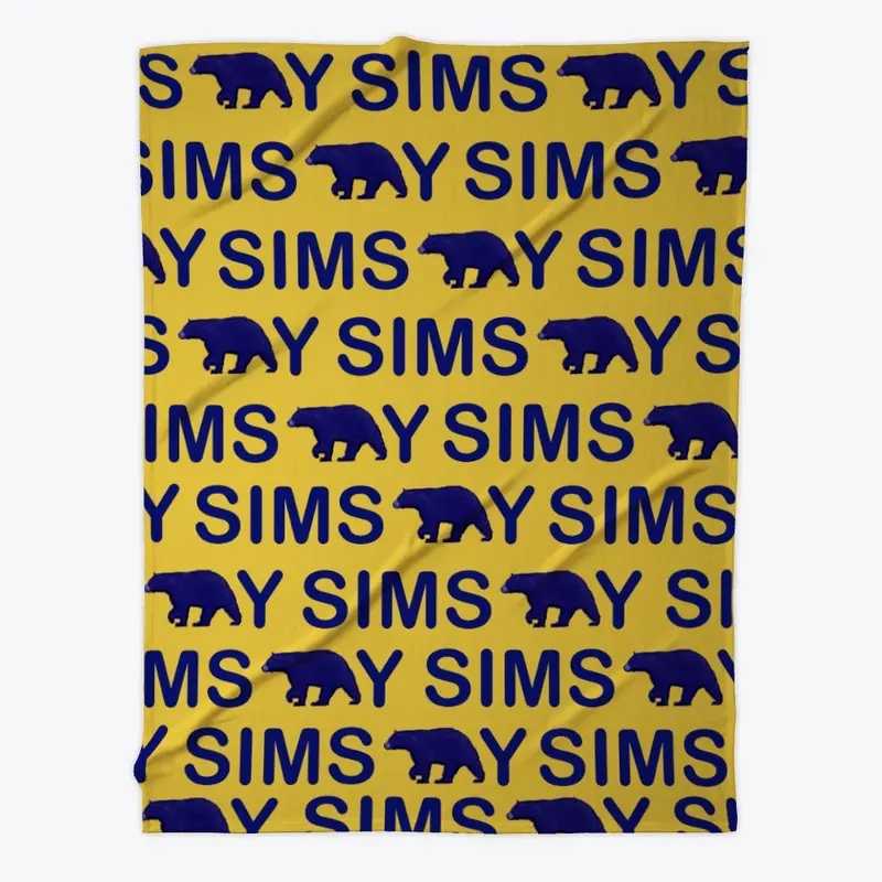 SimsBear-y Apparel Blanket Navy