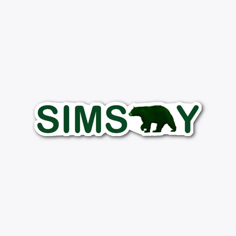 SimsBear-y Apparel Sticker Green